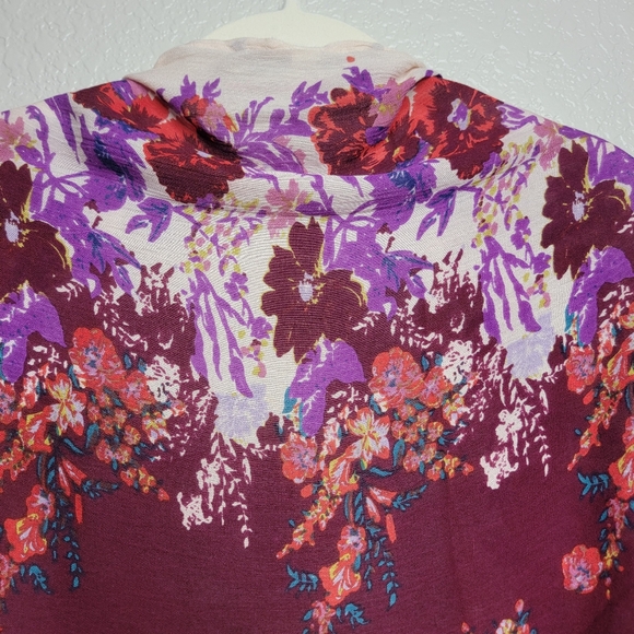 Free People Intimately Floral Tassel Kimono Caftan Cardigan One Size - Picture 6 of 6